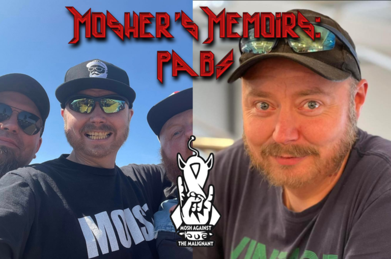 A side by side of two images of "Pabs", a friend who passed after his battle with cancer