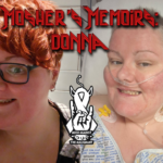 A side by side of two pictures of Donna, one of the Mosh Against The Malignant community members